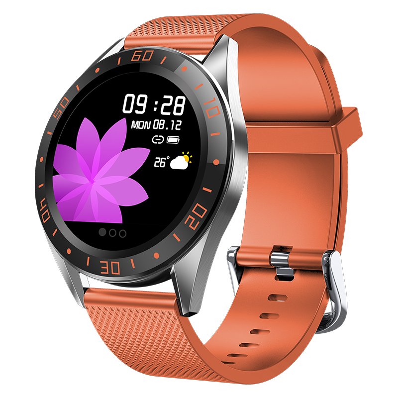 GT105 ECG Heart Rate Monitor Blood Pressure Multiple Sport Model Android IOS Smart Watch Connect Mobile Phone APP