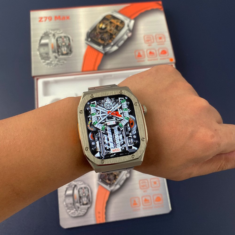 Z79 Max Reloj Inteligente With 2 Different Straps Calculator Compass Games Custom Dial Smart Watch Z79max