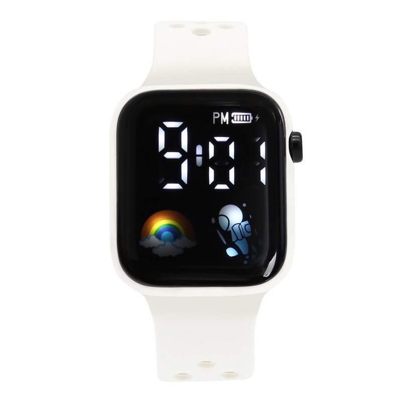2024 new fashion trend cool smart simple leisure luminous square LED waterproof multi-color electronic watch