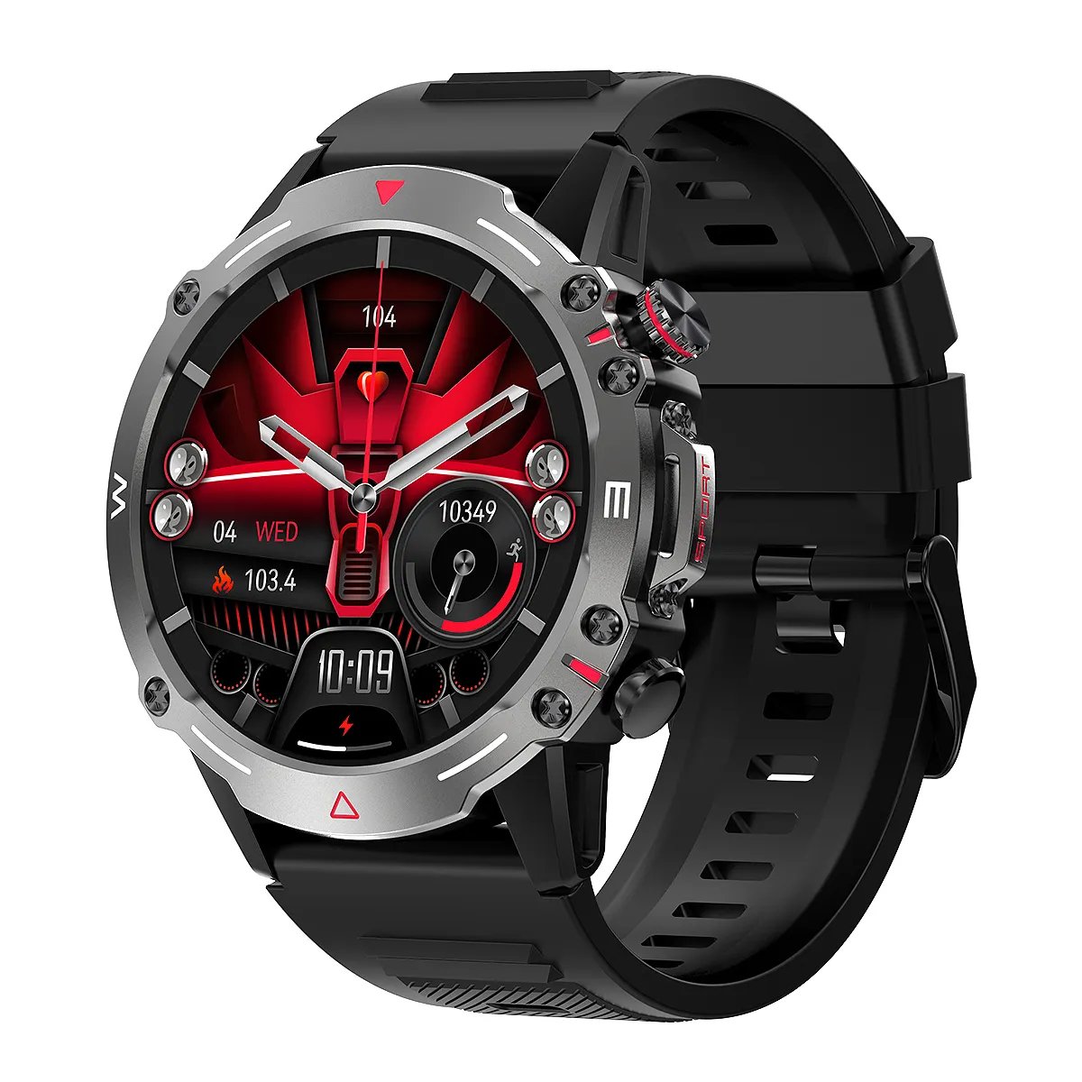 Outdoor smart watch for sport 1.43inch BT call mileage distance sport modes tracker NFC password 410mAh HK87 smartwatch watch