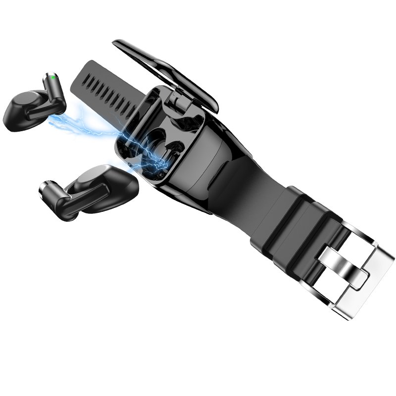 Custom 2 in 1 Wireless Smart Watch with Earbuds Headset Smart Bracelet TWS Earphones Smartwatch Earbuds