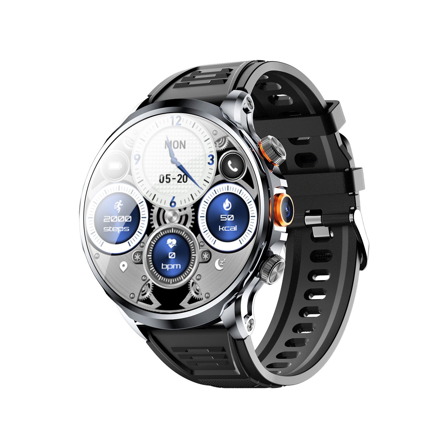 H18 New 1.95HD Inches 4G5G GPS with NFC Relojes Full Netcom Plug-in Card Ogladaj Bluetooth Call gaming smart Watch