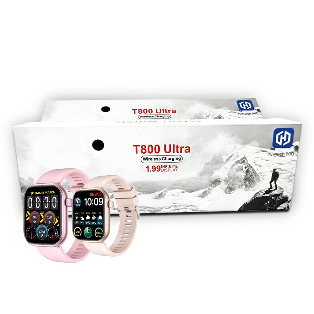 2024 Smartwatch T800 Ultra Men's And Women's 2.01 BT Talk BT Music Wireless Charging Health Monitoring Smart Watch Fashion