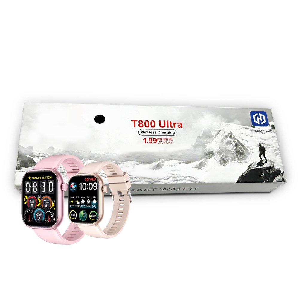 2024 Smartwatch T800 Ultra Men's And Women's 2.01 BT Talk BT Music Wireless Charging Health Monitoring Smart Watch Fashion