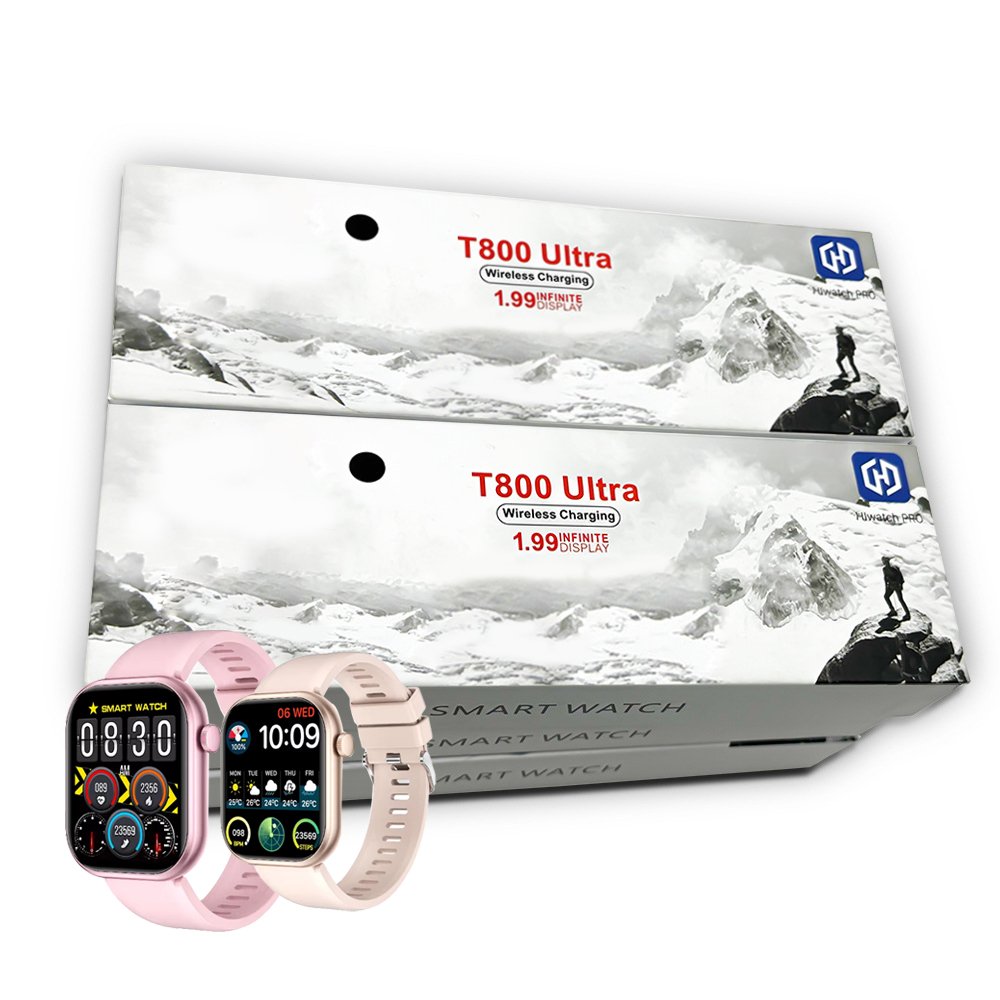 2024 Smartwatch T800 Ultra Men's And Women's 2.01 BT Talk BT Music Wireless Charging Health Monitoring Smart Watch Fashion