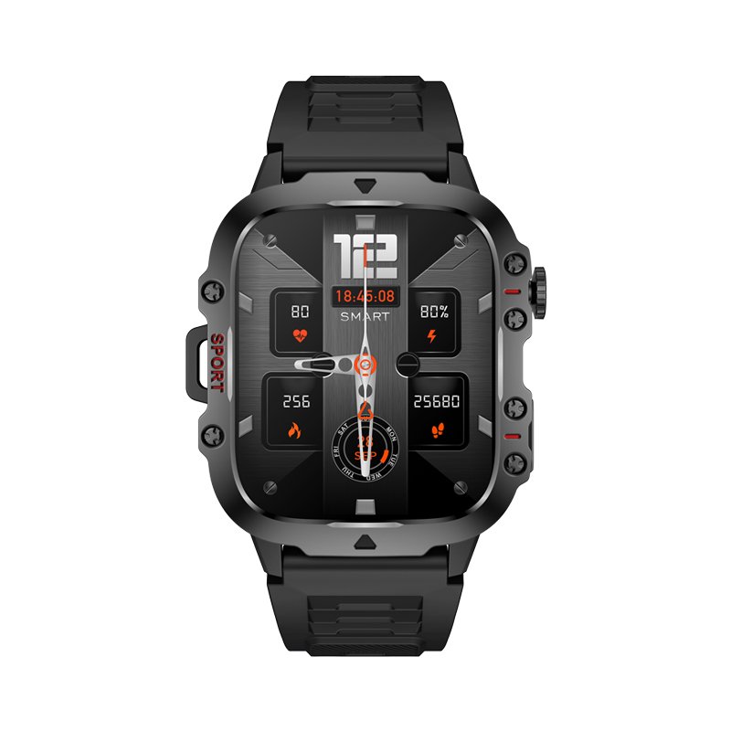 QX11 2024 New 1.96 Inch Smart Watch Sport Outdoor Fitness Tracker Waterproof Smartwatch For Men BT Call 420mAh reloj inteligente