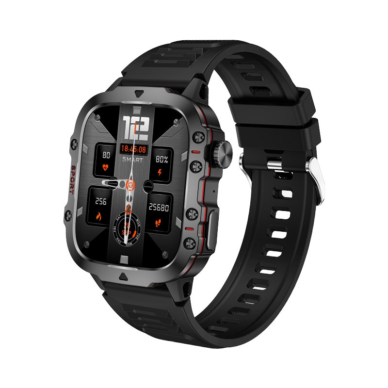 QX11 2024 New 1.96 Inch Smart Watch Sport Outdoor Fitness Tracker Waterproof Smartwatch For Men BT Call 420mAh reloj inteligente