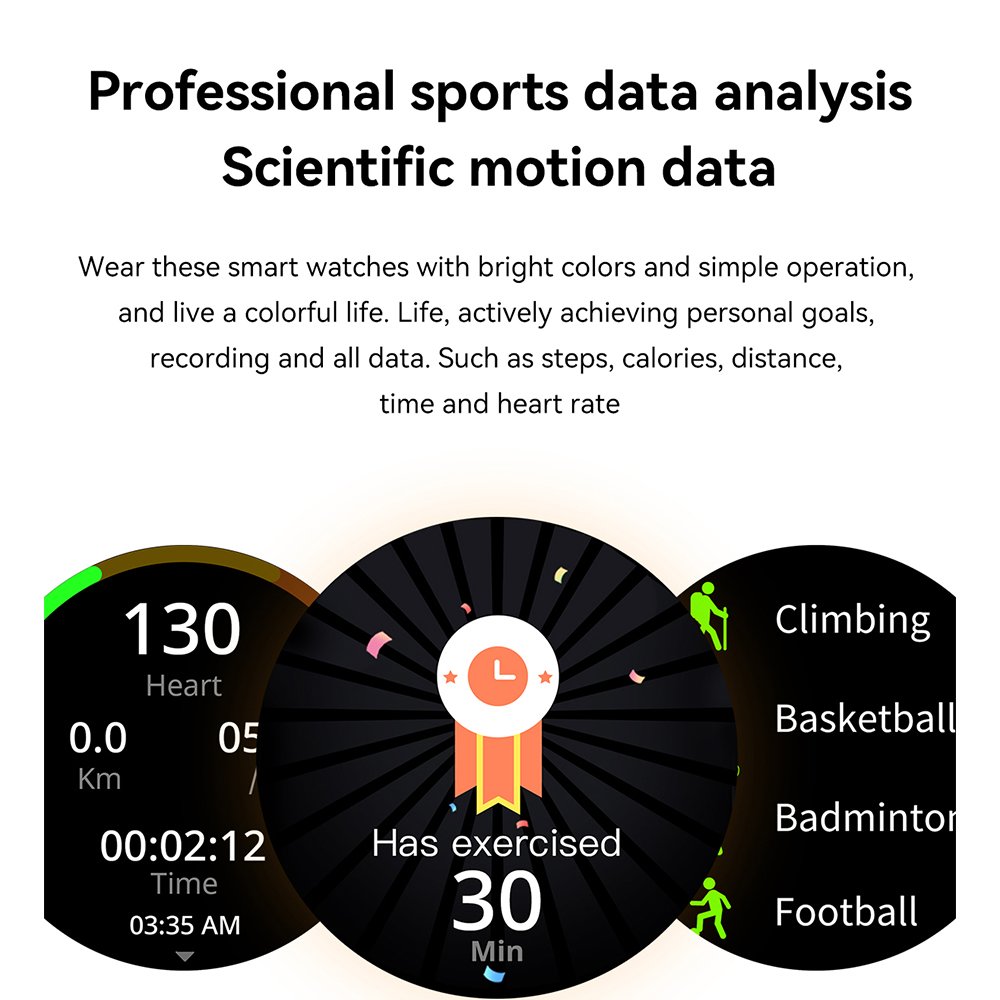 1.43" HK85 Smart Watches For Women Men Custom Wallpapers NFC BT Call Heart Rate Blood Pressure Sleep Monitor Smartwatch