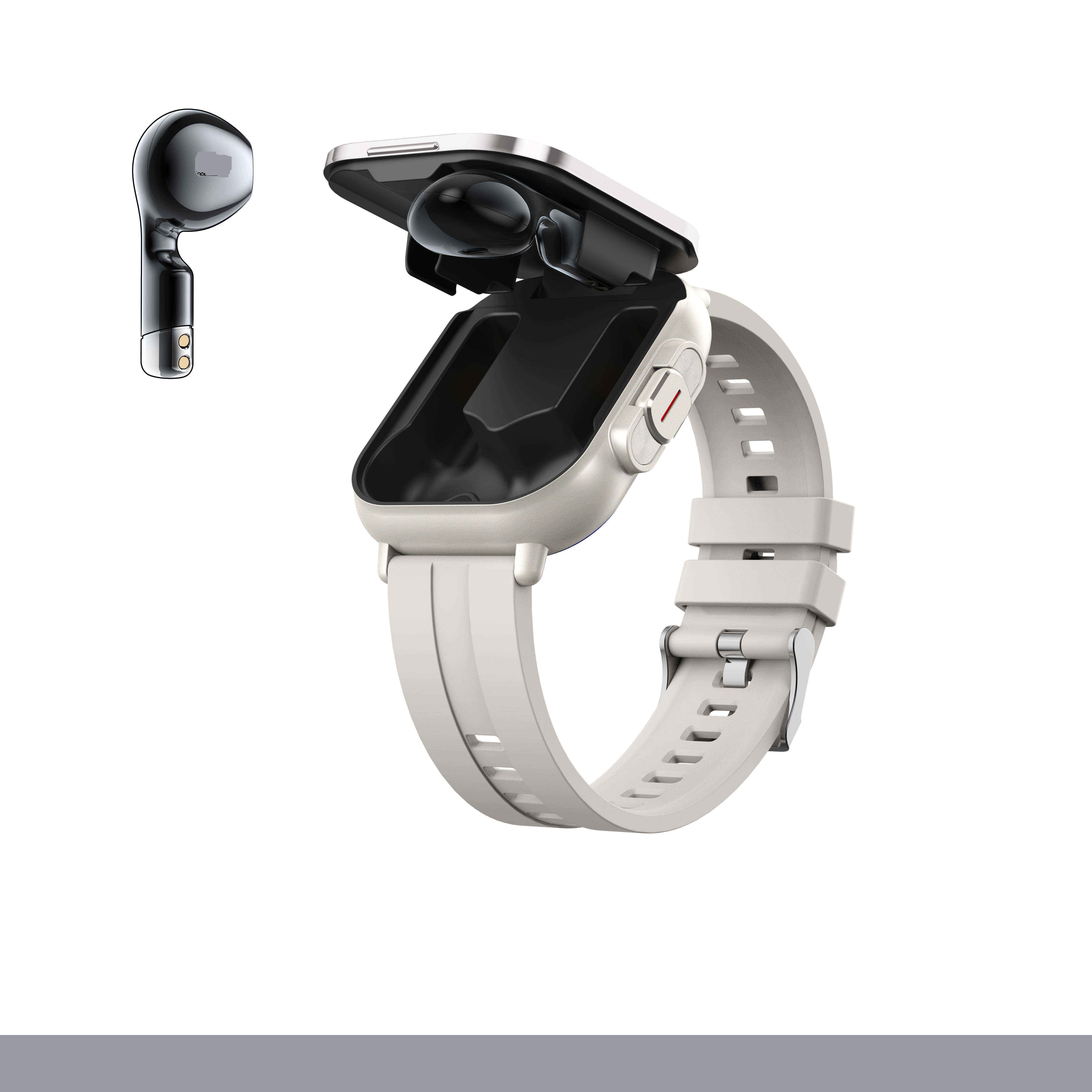 2024 Smart Fashion D 8 Smart Watch Tws Bt Call 2 In 1 With Earphones Reloj Intelligent Watches Sports Smartwatch D 8