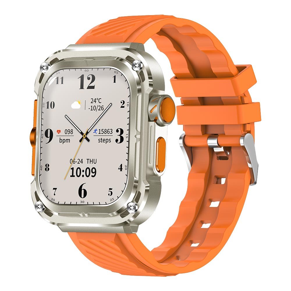 Z85 Max Smart Watch with 3 straps BT Call IP68 Waterproof 2.04inch Screen Health Monitoring Outdoor Sports Men Smartwatch Z85MAX