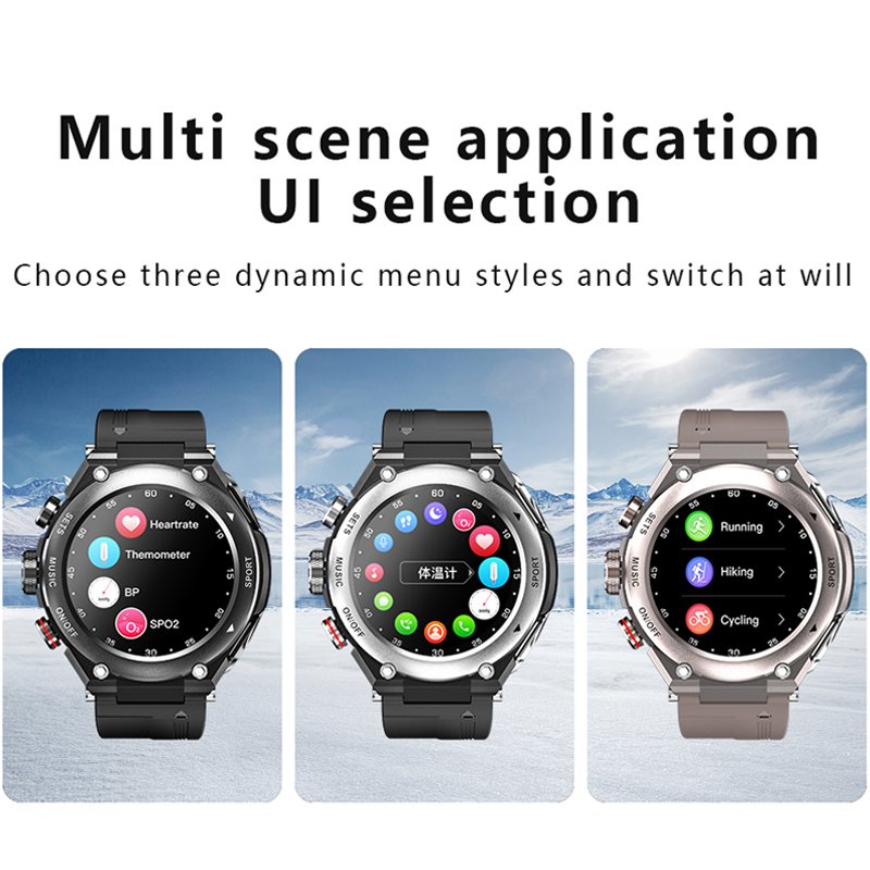 Maxtop Fitness Tracker Remote Control 1.28 Full Round Shape Smart Bracelet Watch
