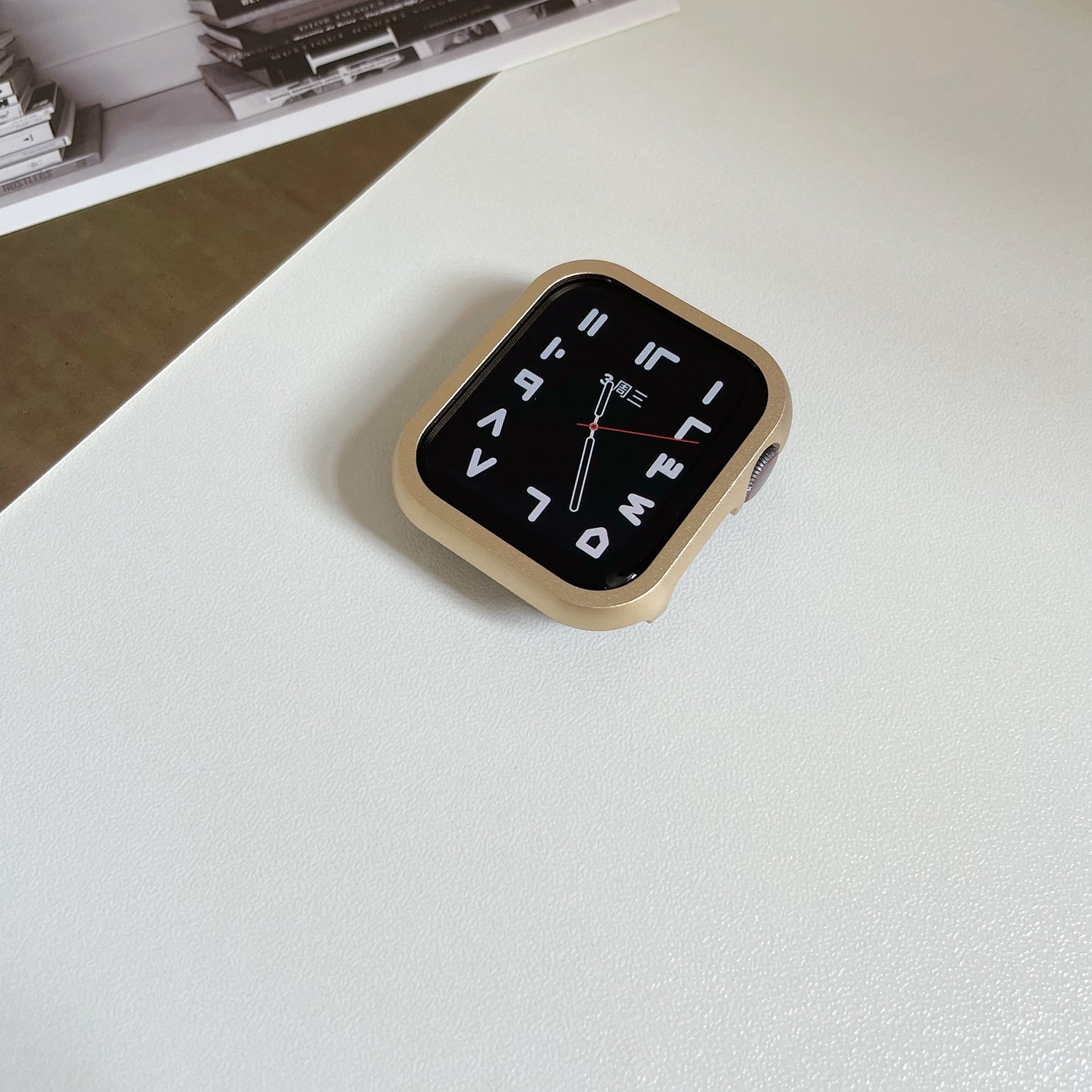 Aluminum alloy metal smart watch bumper case for apple watch series 8/7/6/se/5/4/3 iwatch accessories cover