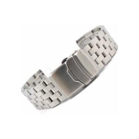 Luxury Unisex 20-24mm Solid Stainless Steel Metal Watch Band Bracelet Smart Watch Bands Accessories with Sizes GD042 Wristbands