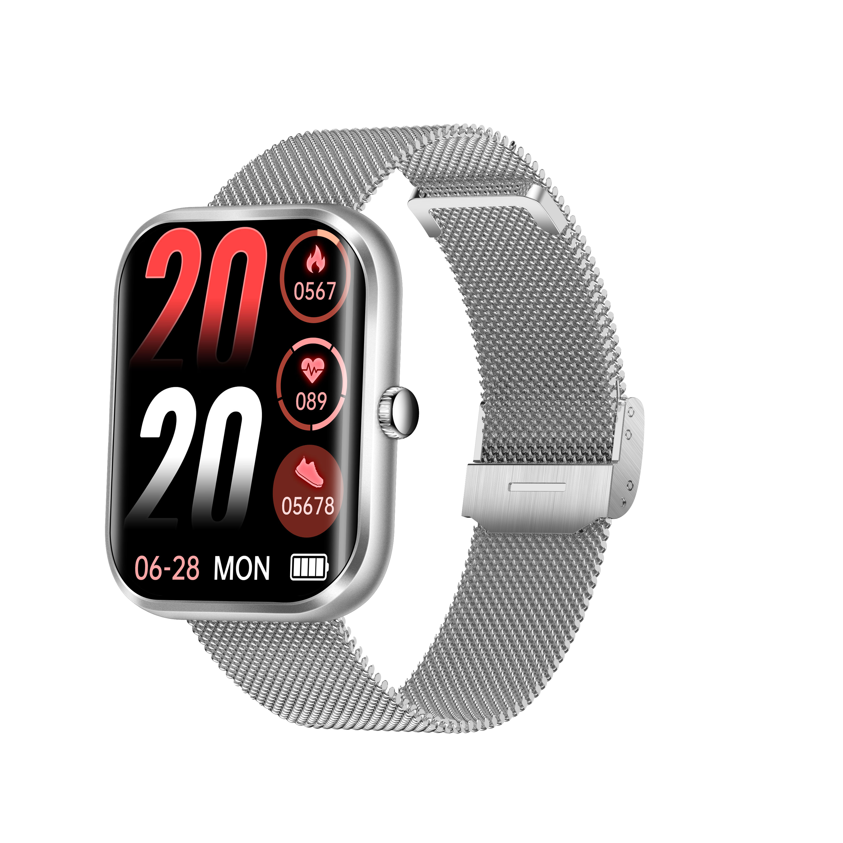 AK58 Smart Watch Women Heart Rate BT Call 1.96inch Curved Screen IP67 Waterproof Sports Fitness Smartwatch for Men Wristwatch