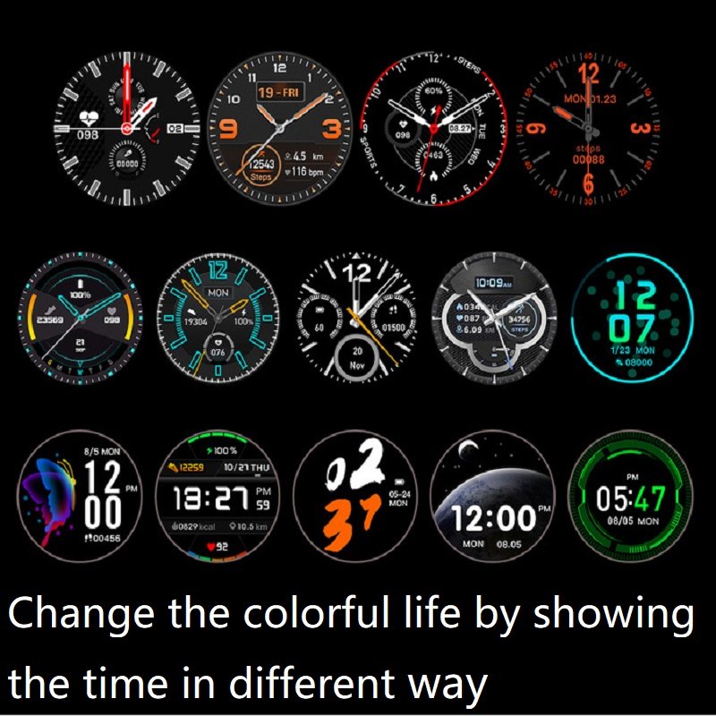 IP68 Waterproof Full Touch Screen Smart Watch With Call Reminder Blood Pressure Heart Rate Monitor DT78