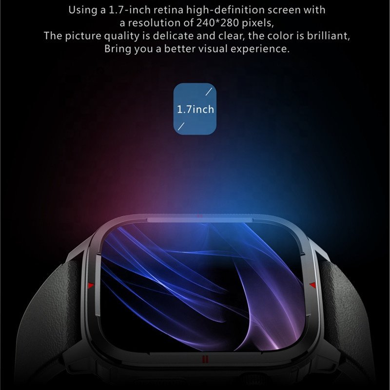2023 New Square Screen Sports Smart Watch Q25 With Heart Rate Monitoring IP67 BT Call Smart Watch
