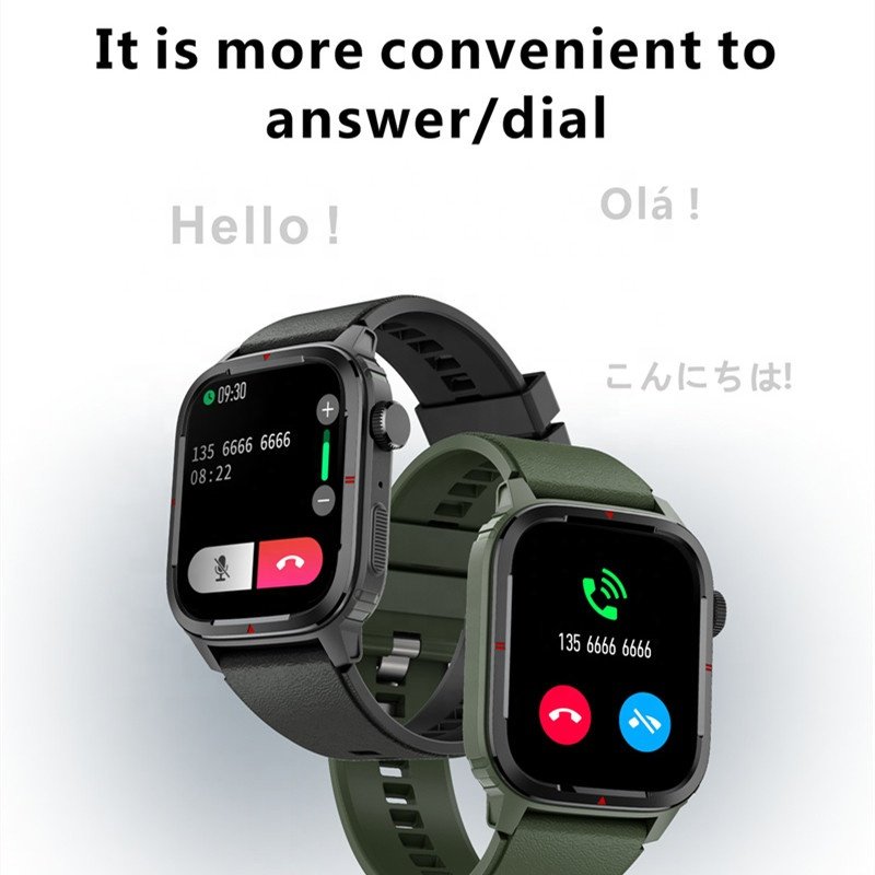 2023 New Square Screen Sports Smart Watch Q25 With Heart Rate Monitoring IP67 BT Call Smart Watch