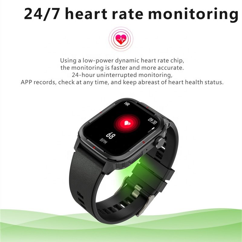 2023 New Square Screen Sports Smart Watch Q25 With Heart Rate Monitoring IP67 BT Call Smart Watch