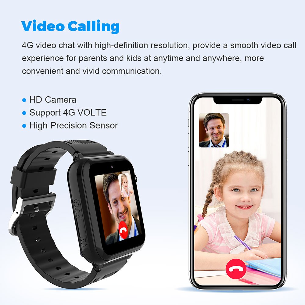 A13 1.4 inch RTOS OS 4G SIM card Network LTE Camera Video Call kids digital gps 4g sos IP67 waterproof smart watch