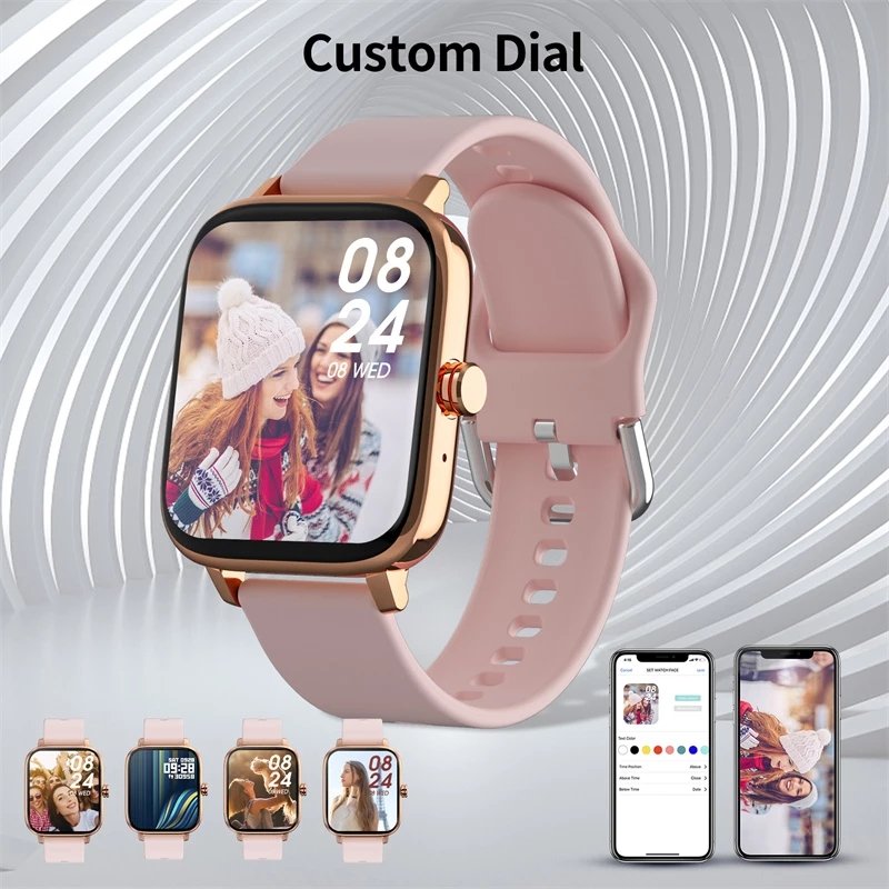 Smart Watch Men Waterproof Sport Bracelet BT Call Women Smartwatch Digital Watches for Android iOS Phone