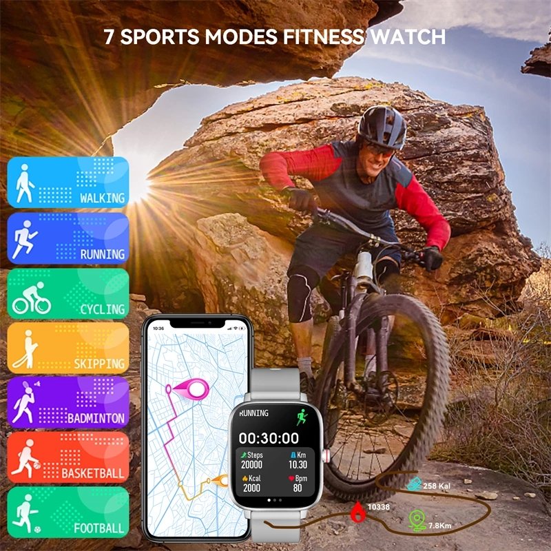 Smart Watch Men Waterproof Sport Bracelet BT Call Women Smartwatch Digital Watches for Android iOS Phone