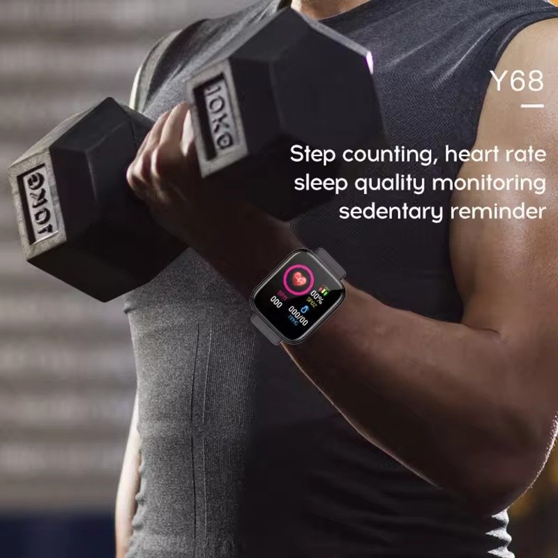 Hot Y68 D20 Smart Watch Blood Pressure Fitness Trackers Bracelet Smart Waterproof Men Women D20 Y68 Smartwatch for Android IOS