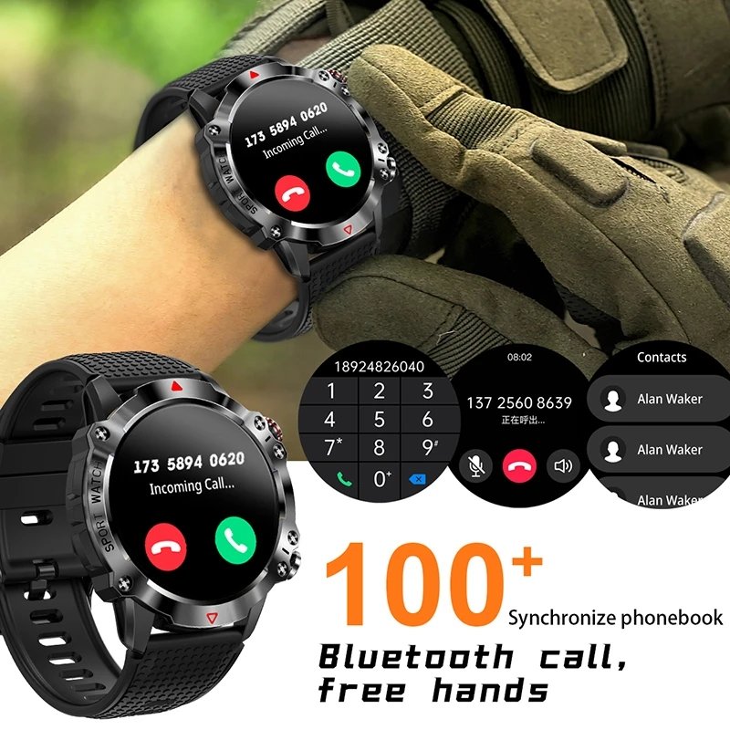 2023 New Smart Watch Men 1.39 Inch Full Touch Bracelet Fiess Tracker Sports Watches BT Call Smart Clock Men Smartwatch