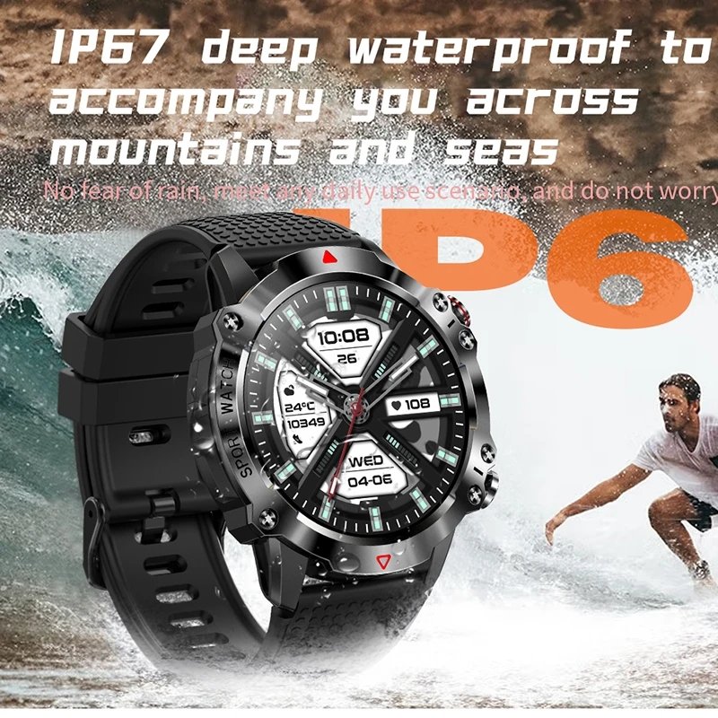 2023 New Smart Watch Men 1.39 Inch Full Touch Bracelet Fiess Tracker Sports Watches BT Call Smart Clock Men Smartwatch