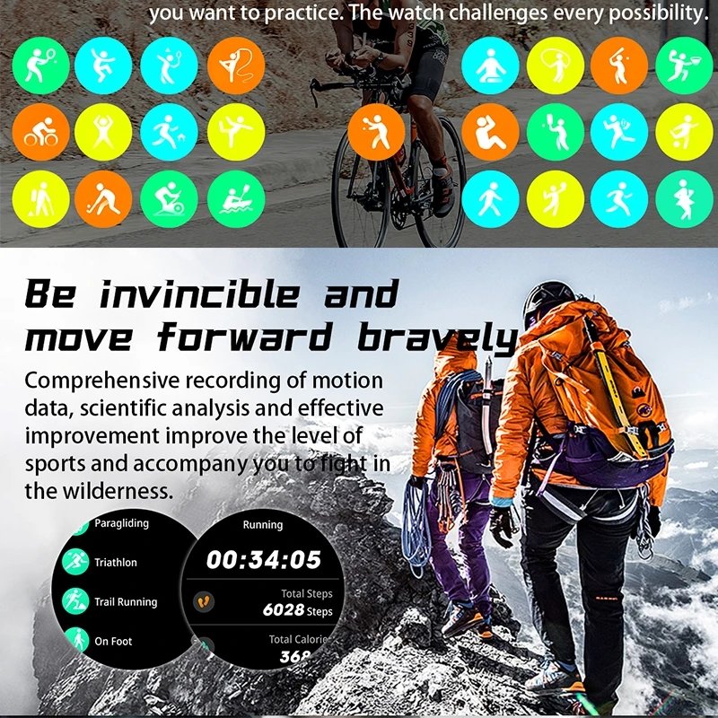 2023 New Smart Watch Men 1.39 Inch Full Touch Bracelet Fiess Tracker Sports Watches BT Call Smart Clock Men Smartwatch