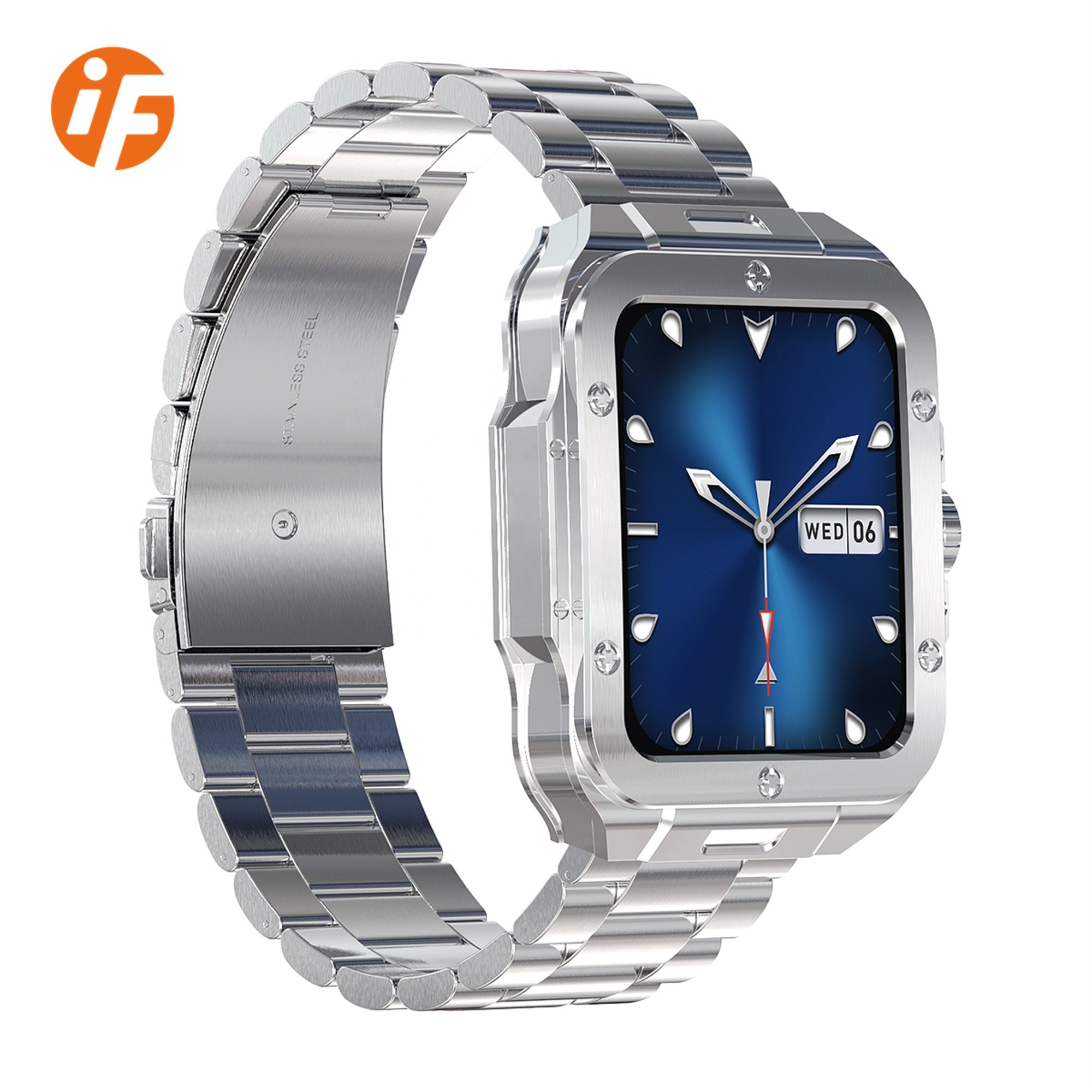 INNOFOVO New Arrival Male Stainless Steel Wristwatch Quartz Chronograph Smart Watch for Men