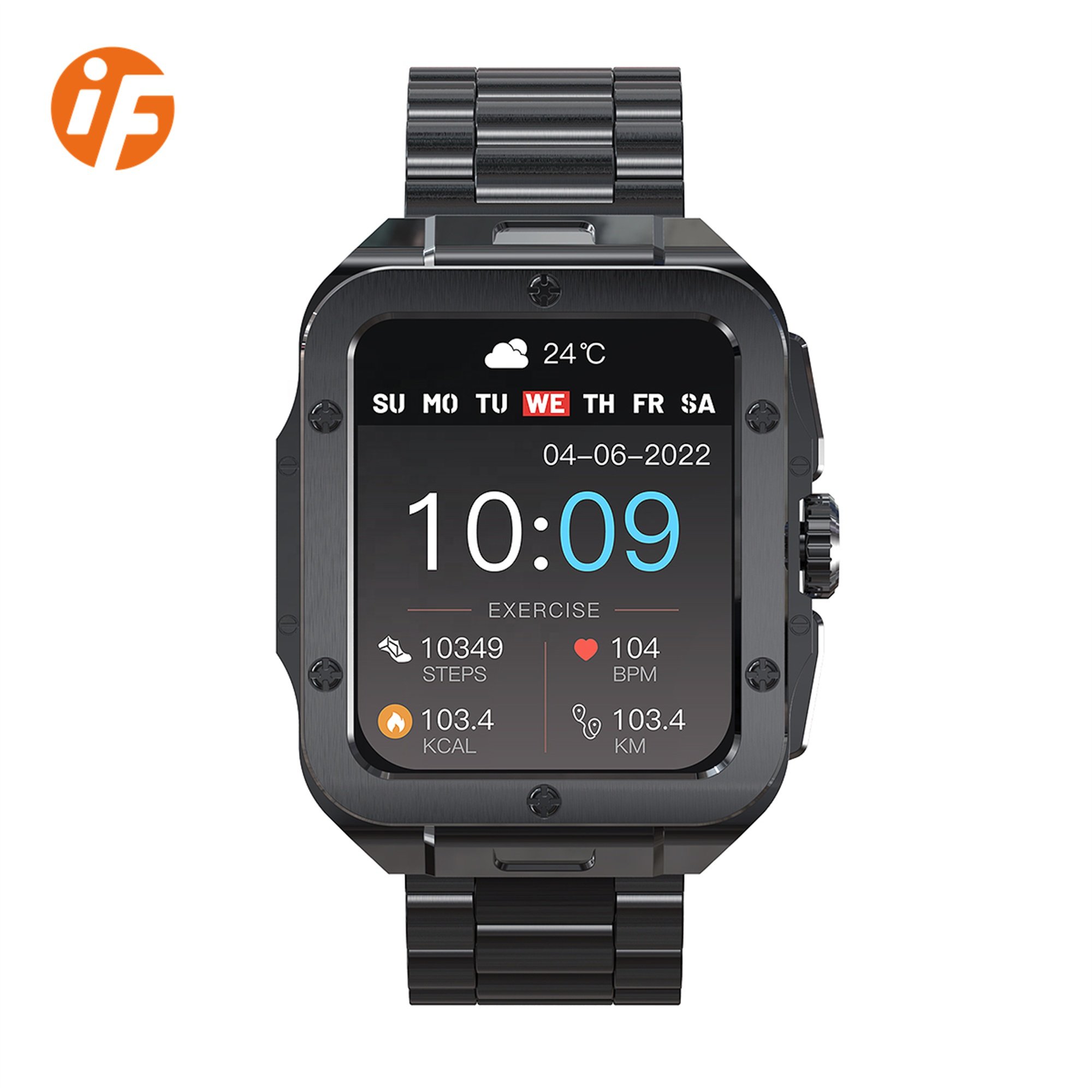 INNOFOVO New Arrival Male Stainless Steel Wristwatch Quartz Chronograph Smart Watch for Men