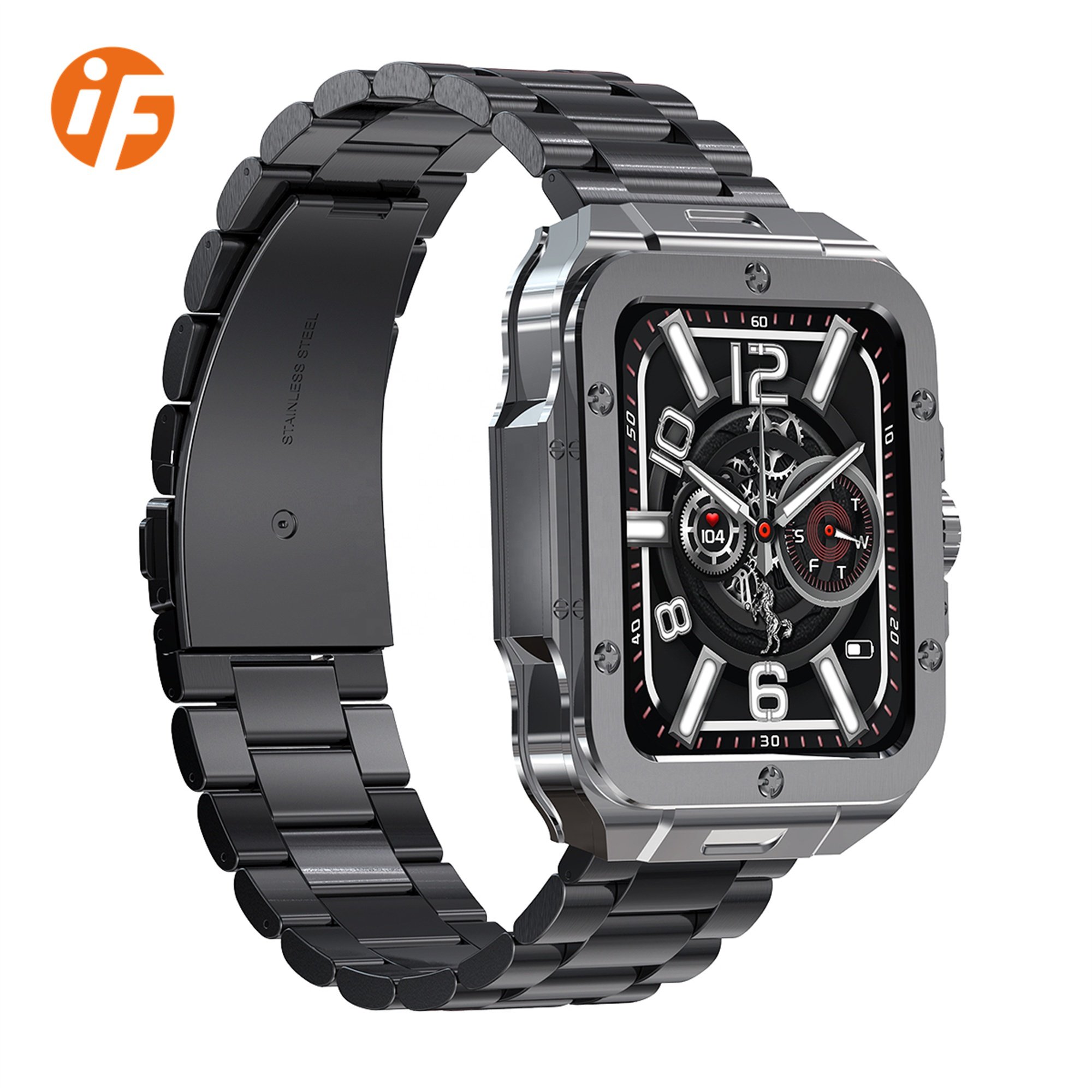 INNOFOVO New Arrival Male Stainless Steel Wristwatch Quartz Chronograph Smart Watch for Men