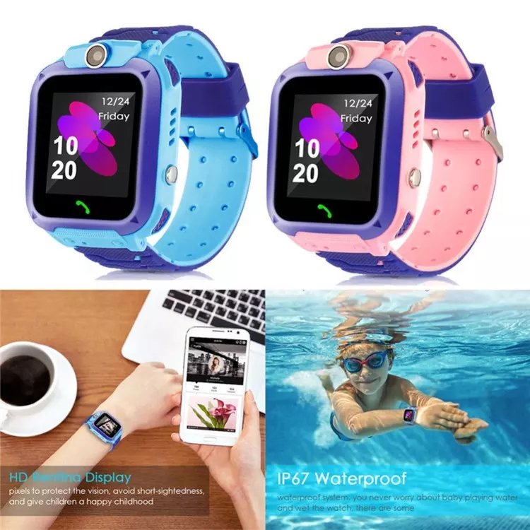 Q12 Waterproof Kids Smart Watch SOS Antil-lost Smartwatch Baby 2G SIM Card Clock Call Location Tracker watch