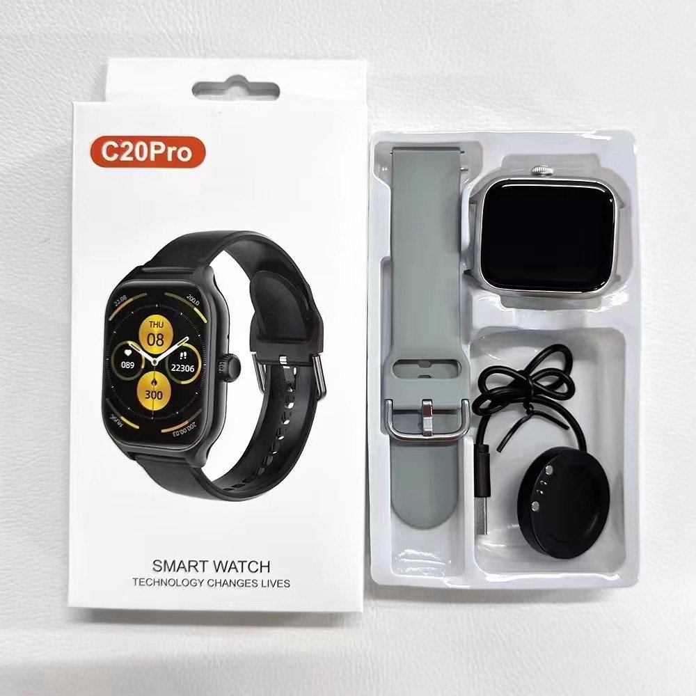 2024 New C20 PRO Call Voice Music Wireless Charging Reloj Inteligente C20 PRO Smart Watch 1.73 inch screen