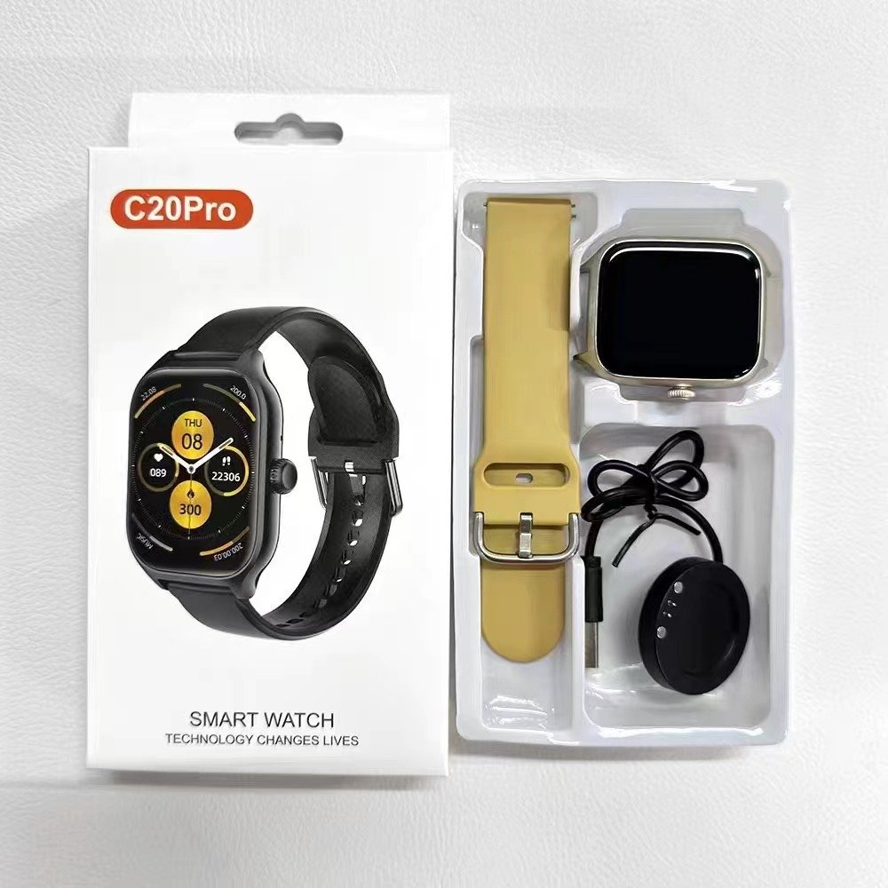 2024 New C20 PRO Call Voice Music Wireless Charging Reloj Inteligente C20 PRO Smart Watch 1.73 inch screen