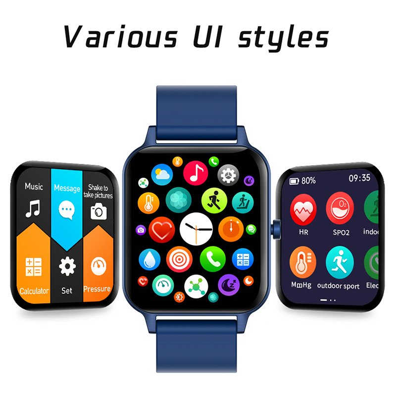 MX7 New Design 1.69 Full Screen Reloj Inteligente Battery Smart Bracelet Music Play Ip67 Waterproof Smart Watch
