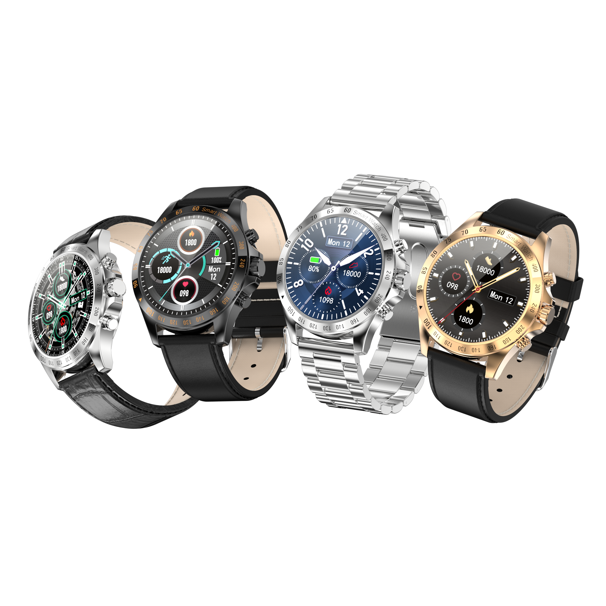 Luxury Men Smart Watch 1.28 inch LW09 with Real Blood Oxygen Heart Rate Monitor Waterproof Swimming Reloj Smart Watch