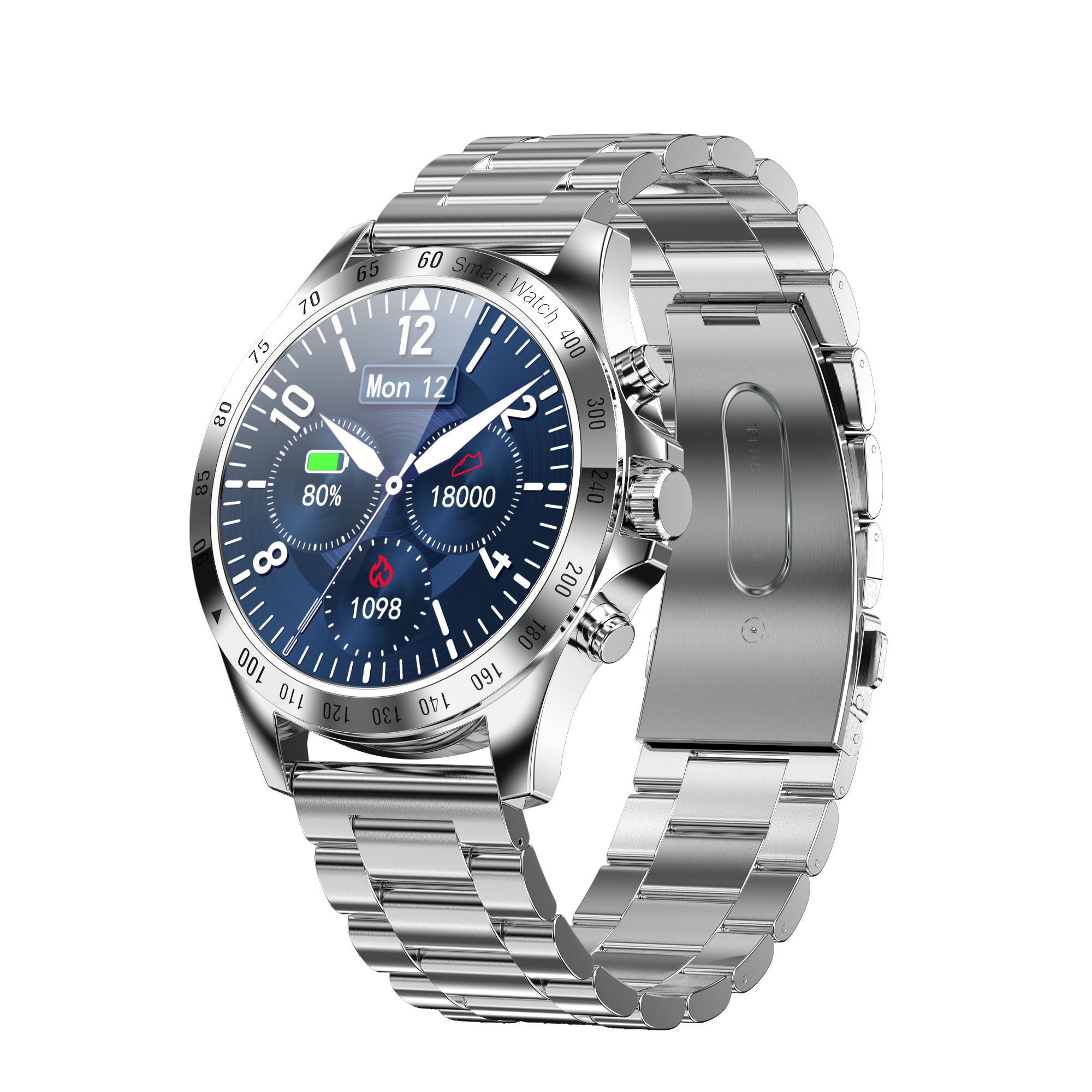 Luxury Men Smart Watch 1.28 inch LW09 with Real Blood Oxygen Heart Rate Monitor Waterproof Swimming Reloj Smart Watch