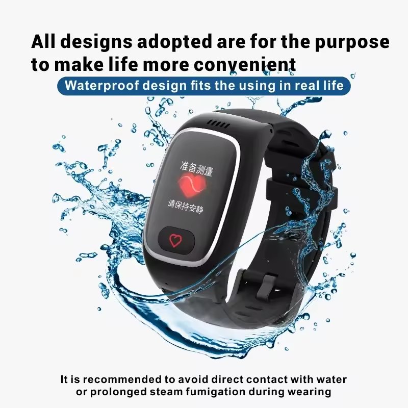 4G WiFi LBS GPS GEO Fence L16 Smart Watch with Fall Down Detection SOS Calling Health Monitoring for Elderly Care Safety