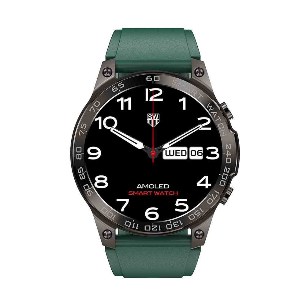 New AMOLED Smart Watch DM50, 1.43inch 466*466 HD Screen Chip 8763E BT Calling IP68 Waterproof Fitness Smartwatch 2023