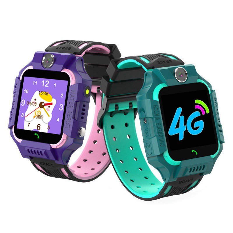 OEM Factory Weather Forecast Math Games Local Language set Q12 Waterproof Phone Call Voice Chat Wrist Kids 2G Smart Watch