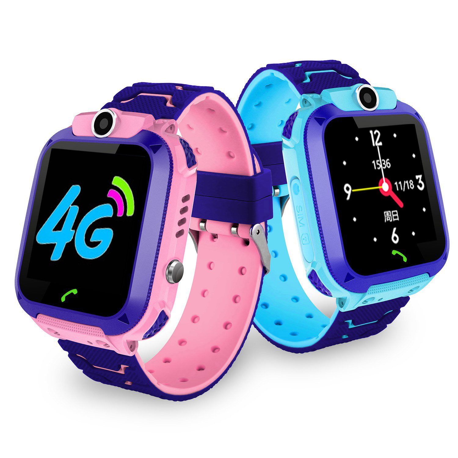 OEM Factory Weather Forecast Math Games Local Language set Q12 Waterproof Phone Call Voice Chat Wrist Kids 2G Smart Watch