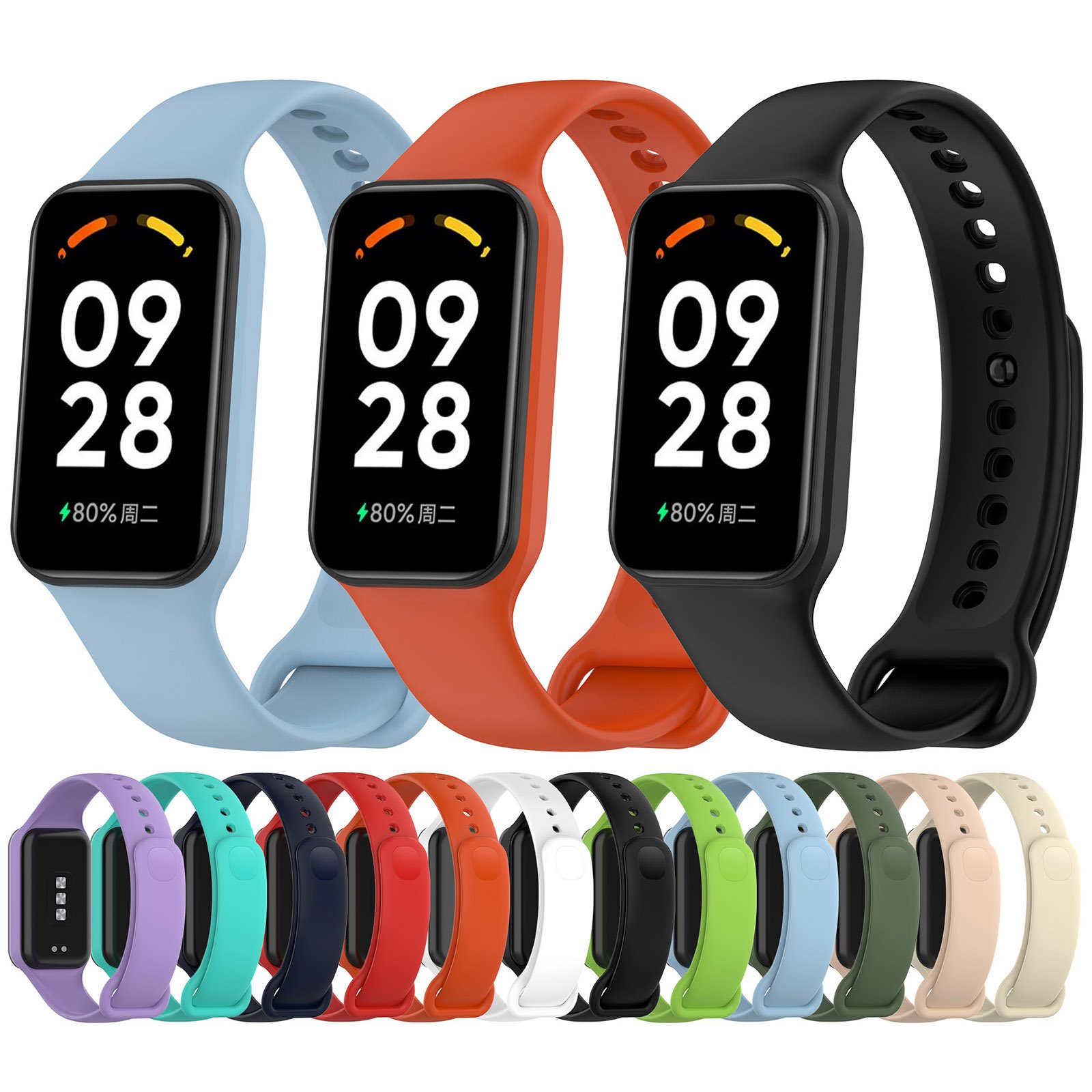 Tschick TPU Silicone Strap For Redmi Band 2 Bracelet Wristband Smart Watch Band Bracelet Strap for Xiaomi Redmi Band 2