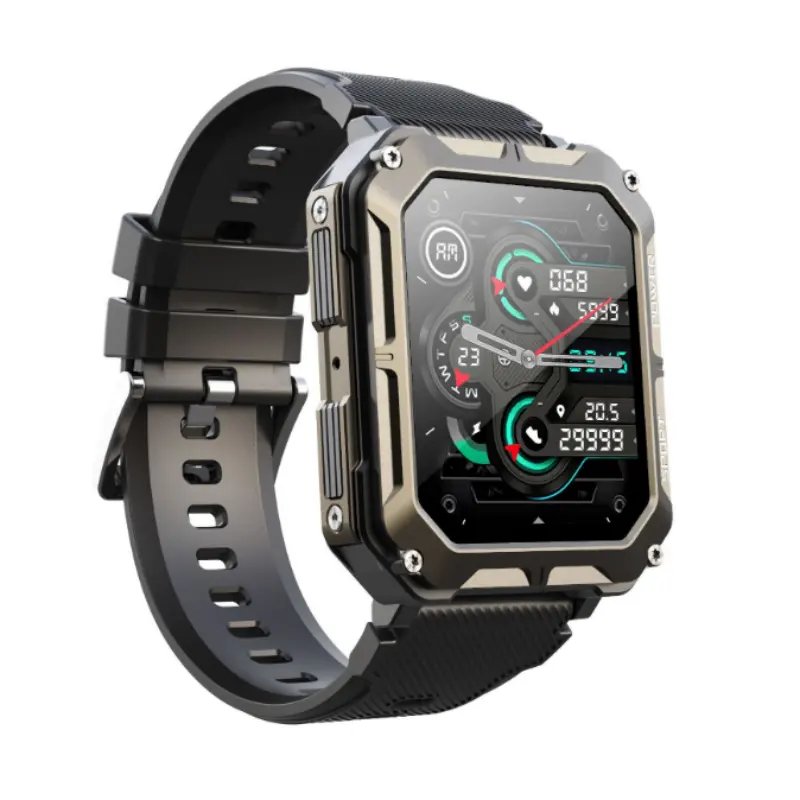 Montre intelligente 2024 1.85inch Smart Watches For Men Fitness Tracker Jam Pintar Outdoor Tactical Smartwatch Reloj inteligente