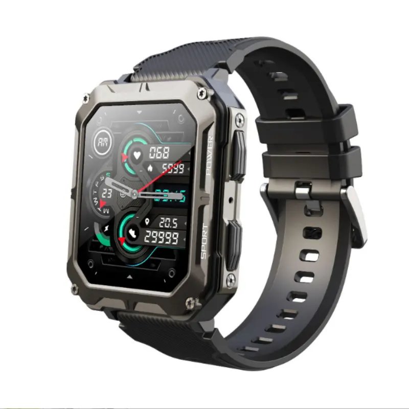 Montre intelligente 2024 1.85inch Smart Watches For Men Fitness Tracker Jam Pintar Outdoor Tactical Smartwatch Reloj inteligente