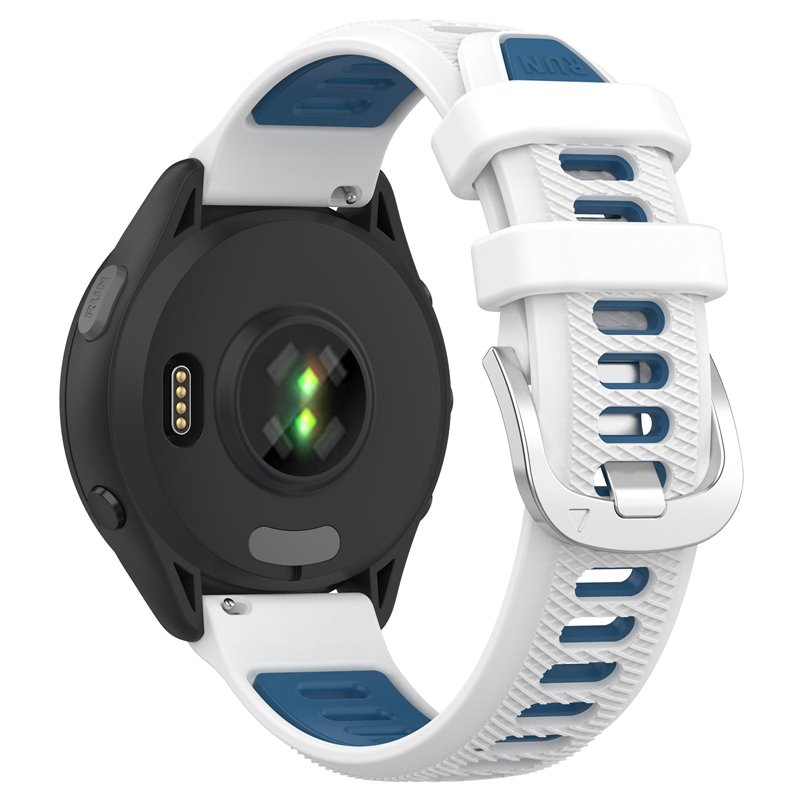 Two-tone band Dual Color 18mm 20MM 22mm Silicone Strap Silicon Wristband Smart Watch Band For Garmin Forerunner 265 265s