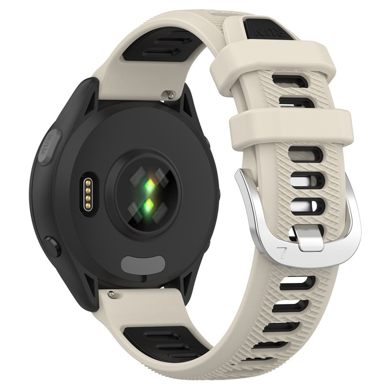 Two-tone band Dual Color 18mm 20MM 22mm Silicone Strap Silicon Wristband Smart Watch Band For Garmin Forerunner 265 265s