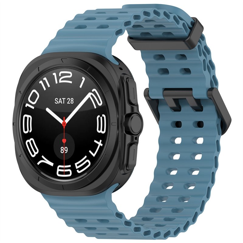 Soft Breathable Sport Silicone Band For SamSung For Galaxy Watch 7 Ultra 47mm Durable Marine Strap Smart Watch Wristband