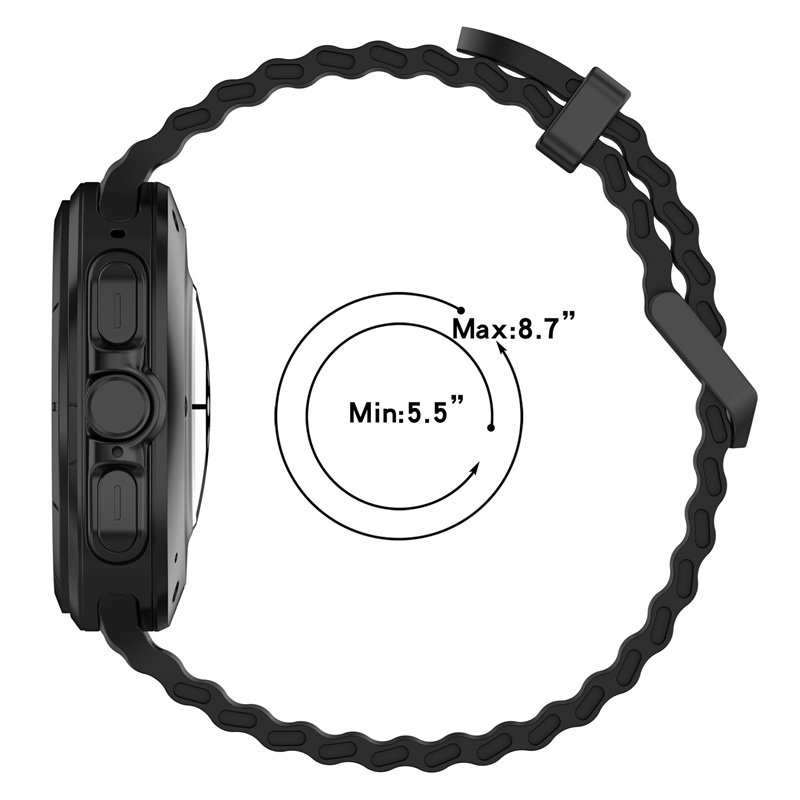 Soft Breathable Sport Silicone Band For SamSung For Galaxy Watch 7 Ultra 47mm Durable Marine Strap Smart Watch Wristband
