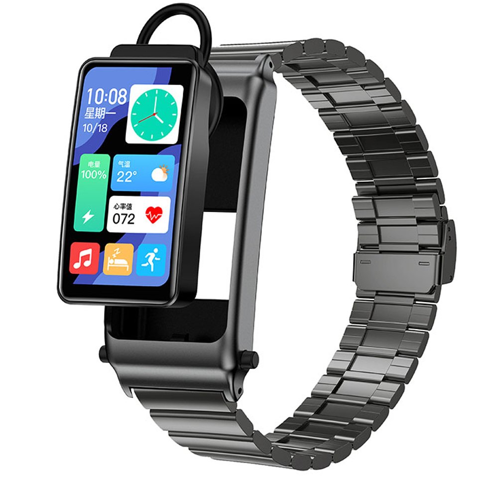 2024 K80 Smart Bracelet 2 in 1 1.57inch BT Call NFC Sport Body Temperature Fitness Sports Smart Watch Headset For Men Women